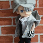 再販オビツ11 アウトフイット  ドレスシャツパーカーセット(グレー)