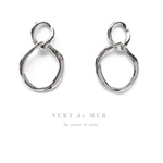  【4個 30×19mm】シルバー ツイン リンク  チャーム 