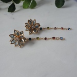 【2way 】light blue flower ピアス
