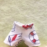 【オビツ11サイズ】膝上丈パンツ（マリン）