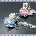 GWセール♪花咲きクジラのガラスドーム ブルーのみ