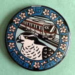 マンホール　【マグネット】千葉県　流山市　オオタカとＴＸ