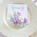 再販x4♡特集掲載『Harmonie』優しいペールカラーの紫陽花ポニーフック