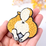 柴犬のおしり＊手刺繍ブローチ