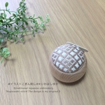 【こぎん刺し】 針山/伝統模様/白色生地＊人気の作品です