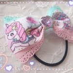 ユニコーンꫛꫀꪝ✧‧˚ビッグリボンヘアゴム