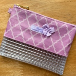 【a様ご予約品】★フラットポーチ＊YUWAモロッカン柄が可愛い☆パープル★