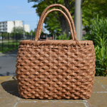 山葡萄ダイヤ編手提げ籠バッグ | (約)幅35cm×奥行14cm×高さ27cm | 巾着と中布付き | 再入荷人気商品