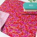 52×52 桜 和柄 赤 お弁当 包み ランチクロス ハンカチ 大きめ 花