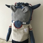 『Mさまオーダー』体操服を着たカバさんのレジ袋ストッカー
