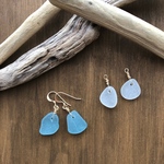 【SALE】(14kgf) SUMMER everyday #６　シーグラスのシンプルピアス