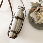 【brown】 Leather bottle holder 