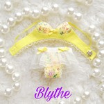 No.421  ネオブライスサイズランジェリー〈ブラジャー・ショーツセット（イエロー）〉   