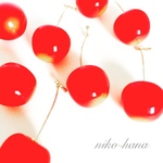 【1set】さくらんぼピアス / レッド /フルーツピアス