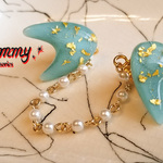 ◇◆mint ×gold 50'sブーメラン カーディガンクリップ◆◇