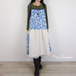 [予約販売]　ダンガリー刺繍とワッシャーストライプキャミワンピース