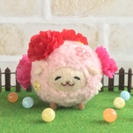 お花なモコモコ羊さん