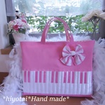 mimi5415様専用　レッスンバッグ　ピンクリボンなし
