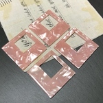 6個✦アクリルパーツ 穴なし 中抜