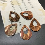 6個✦アクリルパーツ 抜き雫 ラメ入り