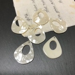 6個✦アクリルパーツ 抜き雫 マーブル