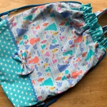 【c様ご予約品】★体操着袋＊シルエットプリンセスが可愛い☆ブルー★