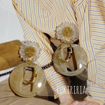 RUKIRIRIA #275 フラワーピアス  大ぶりピアス 大ぶりイヤリング 