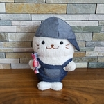☆しろたん☆オーバーオールとお帽子とあめちゃんのセット