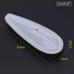 S491　雫　1個  シリコンモールド シリコン型　レジン　ハンドメイド　1個