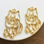 5個セット！抱きつく猫の空枠・おんぶネコレジン枠・じゃれあう猫／型番329－Ｇ（5個）