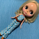 ブライス、リカちゃん用アウトフィット、水色