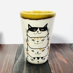 四猫のタンブラー　 500ml入ります！