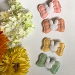 ★専用★送料込み２つセット♡選べるりぼんうさぎのベビーヘアクリップ