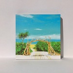 『楽園への扉』 〜沖縄の風景をあなたのお部屋に〜【25×25cm、大きいサイズのスクエア写真パネル】