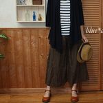 麻 ガウチョパンツ