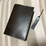 アンティークブックカバー チョコ