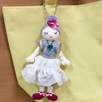 ファッションドールバックチャーム（ブルーハートペンダント）