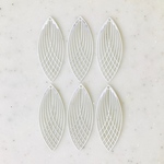White Designed Oval Parts