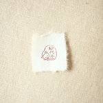 【名入れ】和柄名前はんこ＊しろねこ 　セミオーダー
