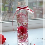 GW期間セール❣️母の日ギフトに♪赤カーネーションのハーバリウム＊円柱150ｍｌ