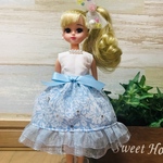 14【再販11】リカちゃんワンピース☆ハンドメイド 