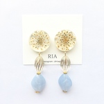 ♢flowerlace×blueピアス/イヤリング♢