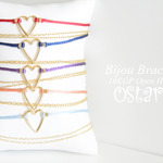 Bijou Bracelet/16KGP Open Heart