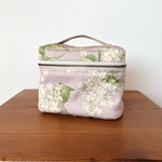 帆布リバティ持ち手つきポーチ