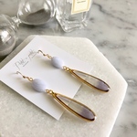 ブルーレースピアス・イヤリング（送料無料）