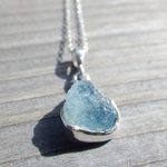 ☆再販☆Raw Rough Aquamarine ラフロック アクアマリンのネックレス❇︎sv925❇︎