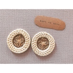 flower in big ring rattan