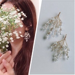 復刻デザイン♡小枝のかすみ草ブーケ風ピアス/イヤリング