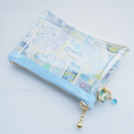★One side all skeleton pouch　LIBERTY 　 Forget me nots　フォーゲットミーノッツ 　18B　◆コインケース　カードケース　小物入れ