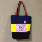 刺繍入りパッチワークのトートバッグ